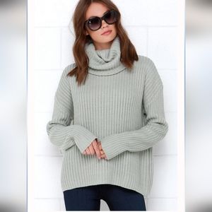 Lulu's Rise of Dawn You Like Me Too Much Gray Sweater. Size small